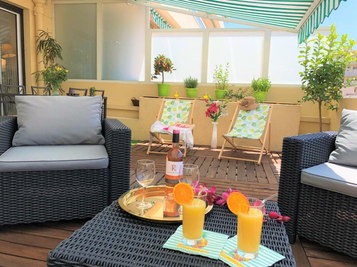Appartement Cosy Calme Central-Terrasse Proche Palais Cannes Luaran gambar