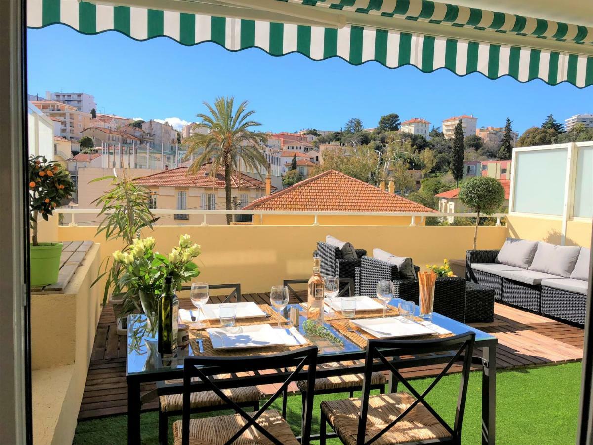 Appartement Cosy Calme Central-Terrasse Proche Palais Cannes Luaran gambar