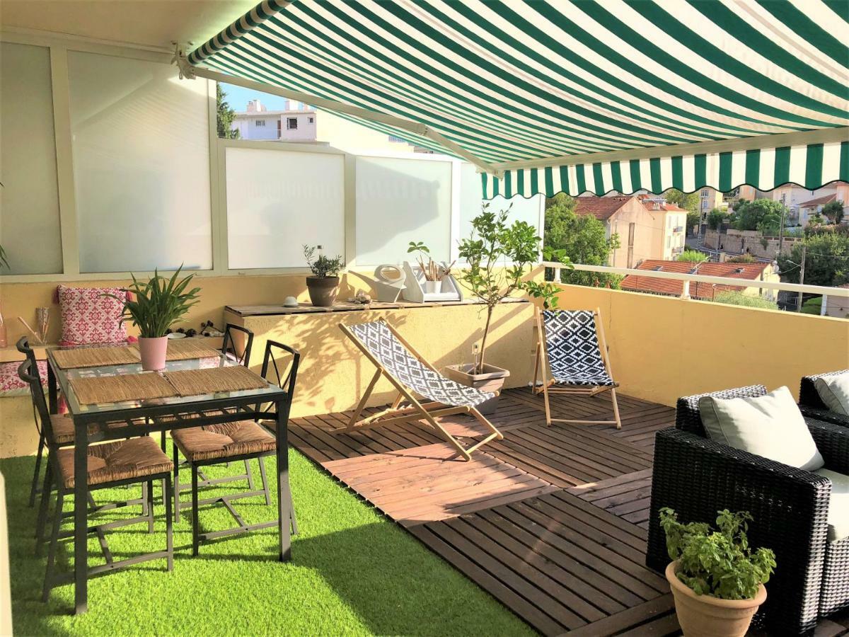 Appartement Cosy Calme Central-Terrasse Proche Palais Cannes Luaran gambar